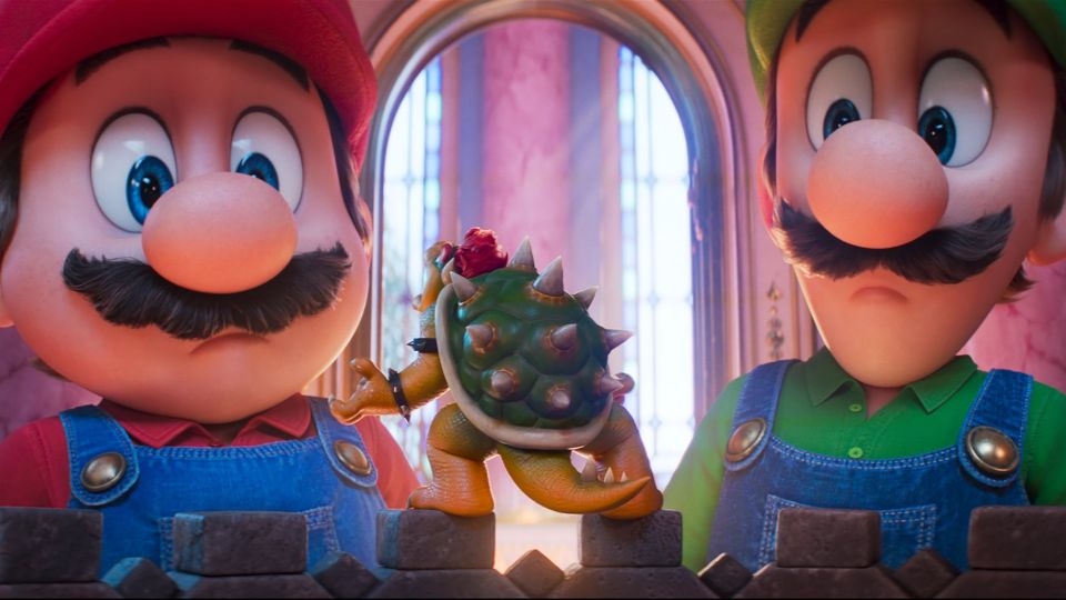 Film backdrop for The Super Mario Galaxy Movie
