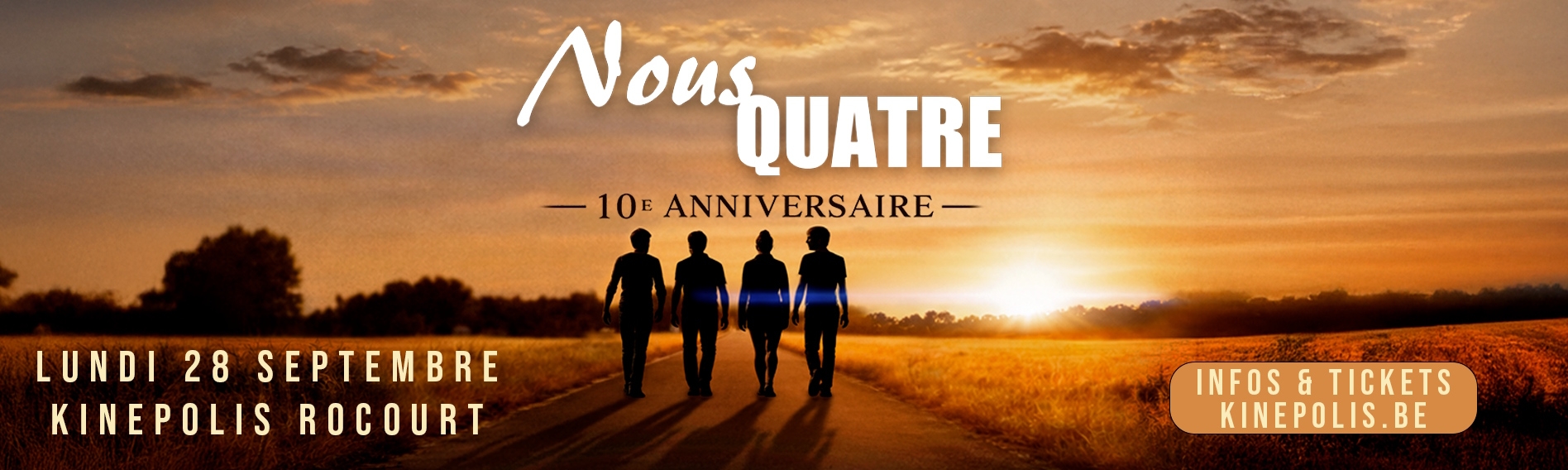 Film backdrop for Nous Quatre - 10e anniversaire