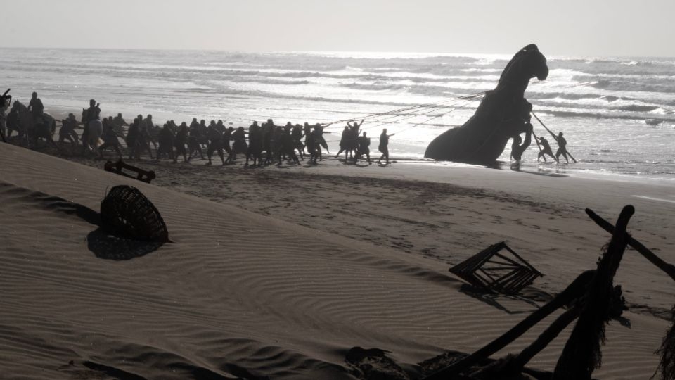 Film backdrop for L'Odyssée