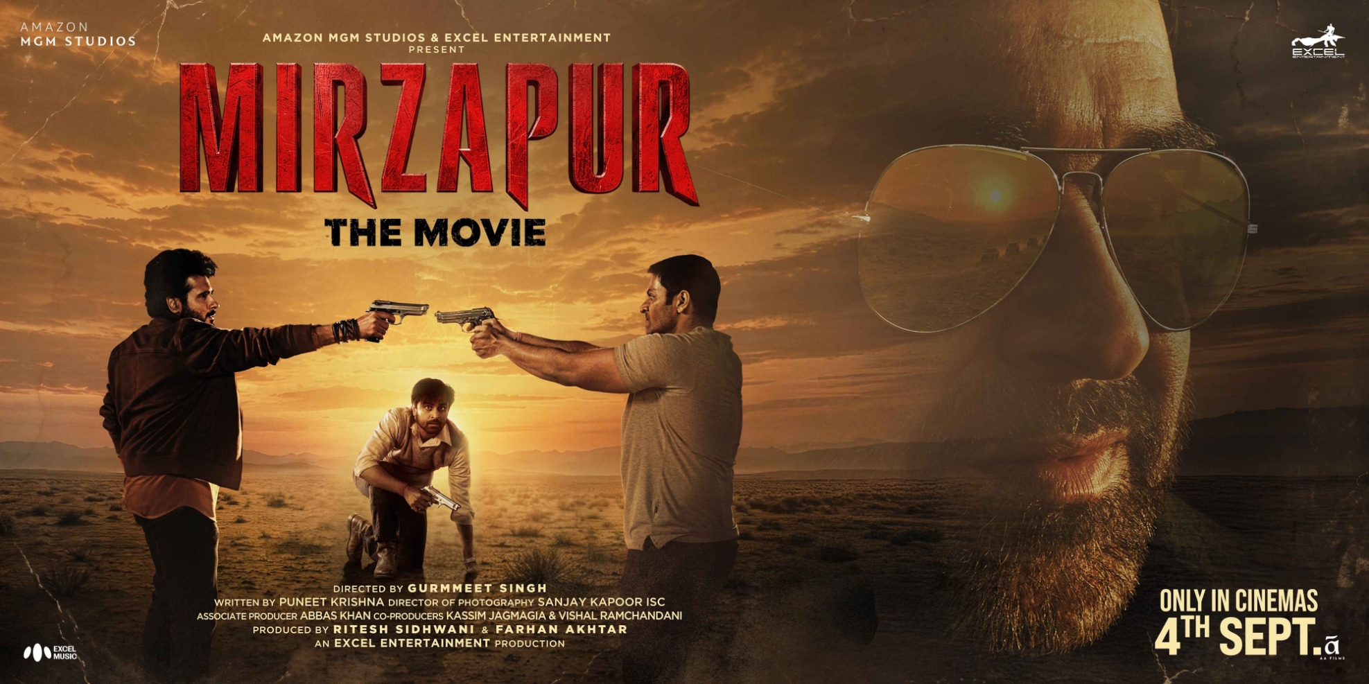Film backdrop for Mirzapur: The Movie