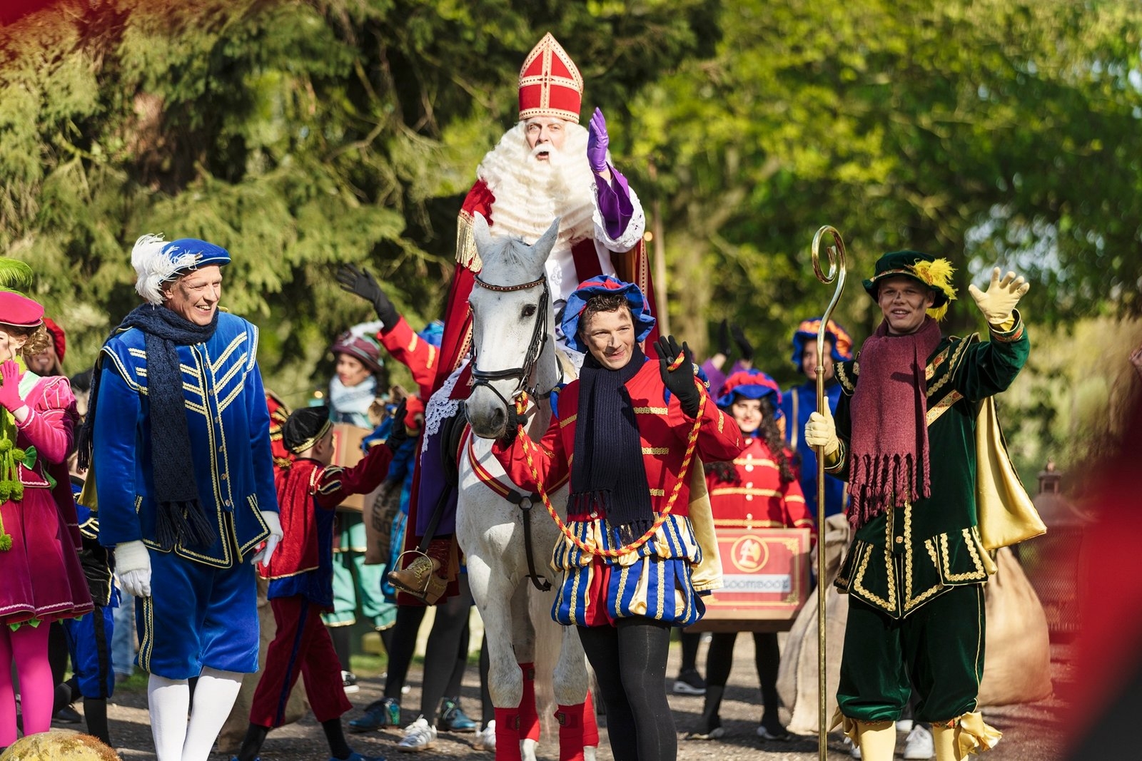 Film backdrop for De Grote Sinterklaasfilm en de Vliegende Pieten