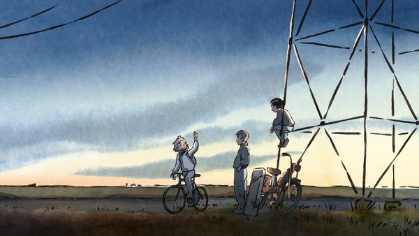 Film backdrop for Iron Boy