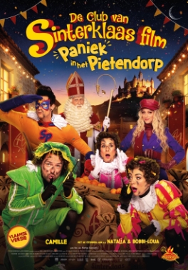 Poster voor De Club v Sinterklaas: Paniek in het Pietendorp
