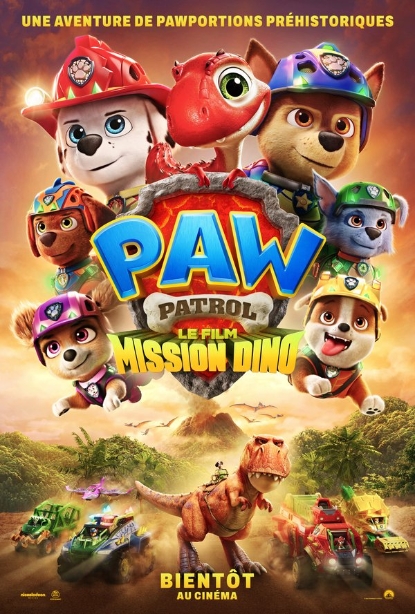 Theatrical poster for La Pat' Patrouille: Le film mission Dino