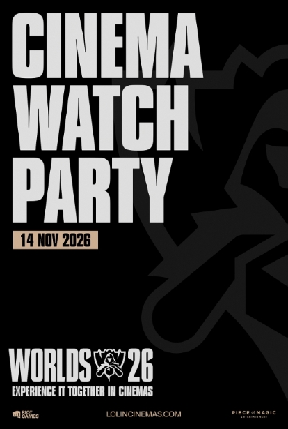 Theatrical poster for League of Legends Worlds26 | Finals in Cinema